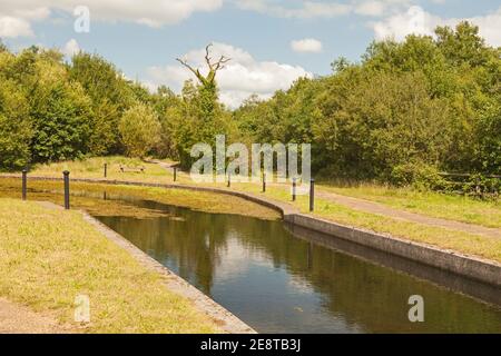 Aqueduc Ynysbwllog, canal Neath, Neath Port Talbot, pays de Galles du Sud, Royaume-Uni Banque D'Images