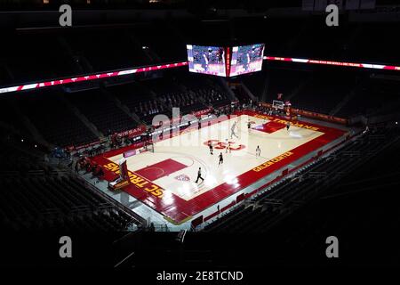 Une vue générale d'un centre vide de Galen sans Fans lors d'un match de basket-ball féminin NCAA College entre les Arizona State Sun Devils et le Sud Banque D'Images