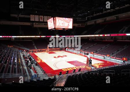 Une vue générale d'un centre vide de Galen sans Fans lors d'un match de basket-ball féminin NCAA College entre les Arizona State Sun Devils et le Sud Banque D'Images