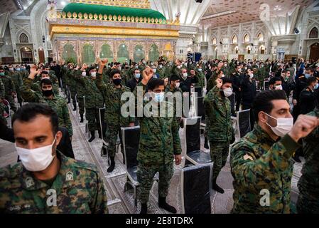 Tombe de l'ayatollah khomeini, ancien dirigeant de la république islamique d'Iran . L'ayatollah Khomeini est revenu de France en Iran le 1er février 1979 pour diriger la révolution islamique iranienne. La victoire de la révolution islamique d'Iran le 11 février 1979. Chaque année, du 1er au 11 février, le gouvernement iranien organise des cérémonies pour marquer l'anniversaire de la victoire de la révolution islamique. L'Iran célèbre le 42e anniversaire de la Révolution islamique, à compter du dimanche 31 janvier. (Photo de Sobhan Farajvan/Pacific Press) Banque D'Images