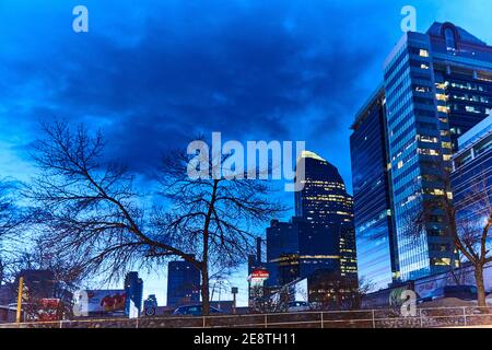 Le centre-ville de Calgary Banque D'Images