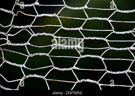 Cellule hexagonale. Sur fond sombre. Banque D'Images