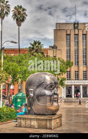 Centre ville de Medellin, HDR image Banque D'Images