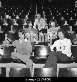 Groupe de rock britannique, The Hollies. Allemagne 1977 Banque D'Images