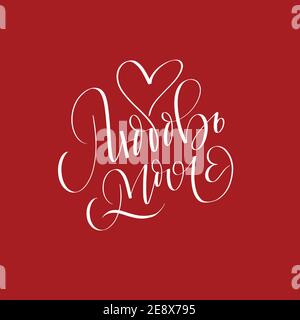 Mon amour en russe. Calligraphie élégante et élégante Illustration de Vecteur