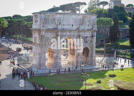 Arc de Constantin à Rome, Italie Banque D'Images