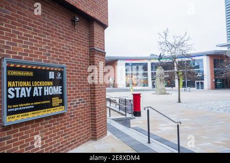 Alerte Covid Woking Banque D'Images