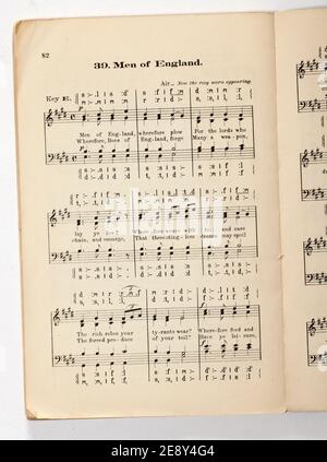 Un hymne et un livre de l'Église du travail Banque D'Images