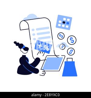 Illustration du vecteur de concept abstrait de report de paiement Illustration de Vecteur