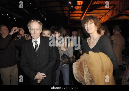 John Barry et Jane Birkin lors de la cérémonie de clôture du 8e Festival du film musique et cinéma à Auxerre, France, le 17 novembre 2007. Photo de Giancarlo Gorassini/ABACAPRESS.COM Banque D'Images