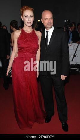 L'acteur allemand Christian Berkel et sa femme Andrea Sawatzki arrivent à la 20e édition annuelle des European film Awards qui se tiennent à l'Arena de Berlin, en Allemagne, le 1er décembre 2007. Photo de Nicolas Khayat/ABACAPRESS.COM Banque D'Images