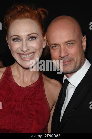 L'acteur allemand Christian Berkel et sa femme Andrea Sawatzki arrivent à la 20e édition annuelle des European film Awards qui se tiennent à l'Arena de Berlin, en Allemagne, le 1er décembre 2007. Photo de Nicolas Khayat/ABACAPRESS.COM Banque D'Images