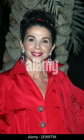 Victoria Abril pose au Christian Dior Party lors du 7ème Festival International du film de Marrakech à Marrakech, Maroc, le 8 décembre 2007. Photo de Denis Guignebourg/ABACAPRESS.COM Banque D'Images
