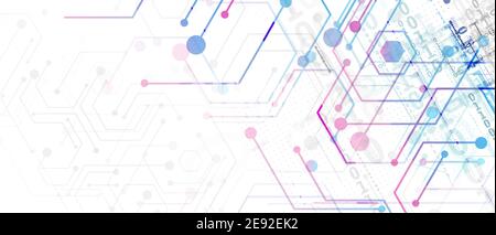 Résumé Contexte hexagonal. Technology conception poligonal. Le minimalisme futuriste numérique. Vector Illustration de Vecteur