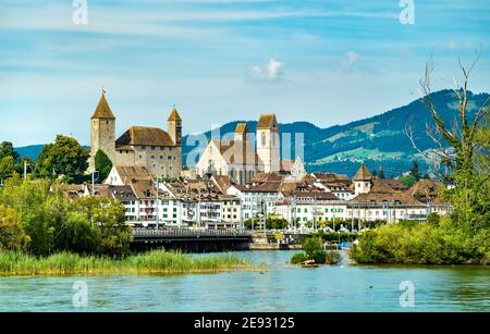 Château de Rapperswil au lac de Zurich, dans le Swizterland Banque D'Images