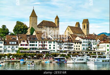 Château de Rapperswil au lac de Zurich, dans le Swizterland Banque D'Images