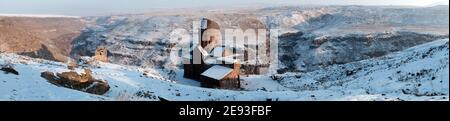 Vue panoramique de Saint Grégoire de Tigran Honents à Ani. ANI est une ville arménienne médiévale en ruines située dans la province turque de Kars Banque D'Images