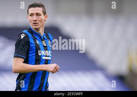BRUGES, BELGIQUE - JANVIER 31 : Hans Vanaken du Club Brugge lors du match Pro League entre le Club Brugge et Standard Luik au stade Jan Breydel Banque D'Images