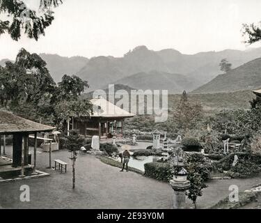 Photographie de la fin du XIXe siècle - Jardins, Nikko, Japon Banque D'Images