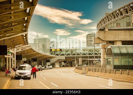 Terminal 3 de l'aéroport international Pearson de Toronto, Canada Banque D'Images