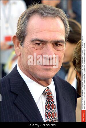 © Giulio Marcocchi/ABACA. 35970-6. Los Angeles-CA- États-Unis. 26/06/2002. Tommy Lee Jones attendsThe Columbia/Sony Sci-Fi Sequel Men in Black 2 première au Mann's Village Theatre. Banque D'Images