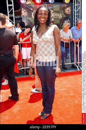 © Giulio Marcocchi/ABACA. 36620-7. Los Angeles-CA- États-Unis. 21/07/2002. Candy Ford arrive à la première Country Bears, au théâtre historique El Capitan, à Hollywood. Banque D'Images