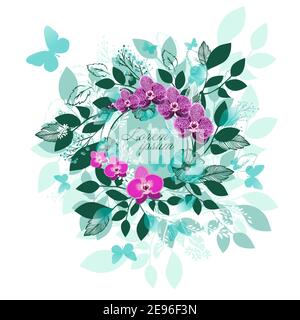 Illustration vectorielle de fleurs rétro Illustration de Vecteur