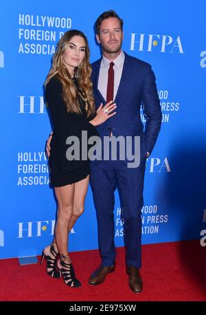 Los Angeles, États-Unis. 02 août 2017. Armie Hammer et épouse Elizabeth Chambers crédit: Tsuni/USA/Alay Live News Banque D'Images