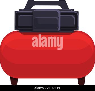 Icône d'air du compresseur. Dessin animé de l'icône de vecteur d'air du compresseur pour la conception Web isolée sur fond blanc Illustration de Vecteur