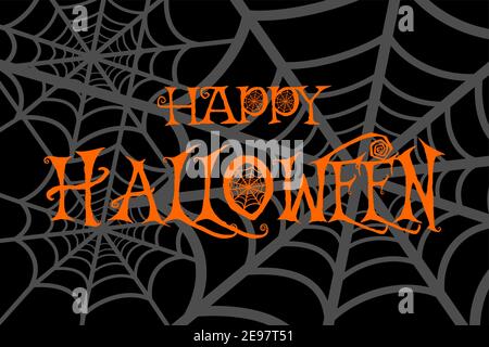 Happy Halloween carte fond d'écran graphique design illustration vectorielle Illustration de Vecteur
