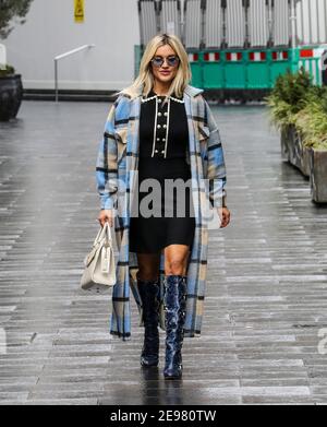 Non exclusif: Ashley Roberts, Global radio Studios, Londres, Royaume-Uni, 02 février, photo par PiQtured Banque D'Images