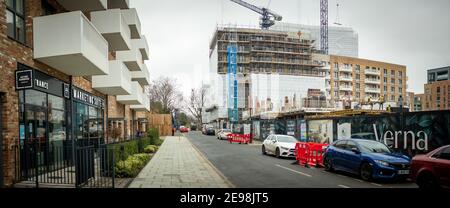 Acton, Londres: Le développement de logements d'Acton Gardens est en cours de construction dans l'ouest de Londres Banque D'Images