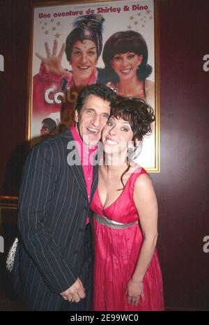 Les acteurs et acteurs français Shirley et Dino assistent à la première de leur film "Cabaret Paradis" à Paris, France, le 10 avril 2006.photo de Bruno Klein/ABACAPRESS.COM Banque D'Images