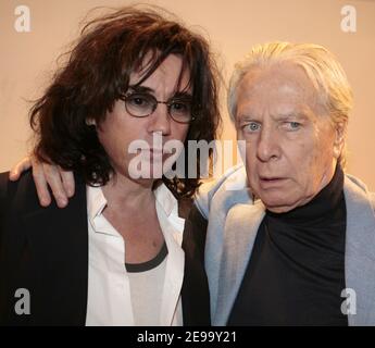 Le compositeur d'écran Maurice Jarre se produit à l'Orchestre National de Lyon, à Lyon, en France, le 20 avril 2006. Il célèbre son 82e anniversaire avec son fils Jean-Michel Jarre. Photo de Vincent Dargent/ABACAPRESS.COM Banque D'Images