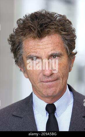 L'ancien ministre de la Culture Jack Lang lors d'une réunion socialiste à Bordeaux, dans le sud-ouest de la France, le 6 mai 2006. Photo de Patrick Bernard/ABACAPRESS.COM Banque D'Images