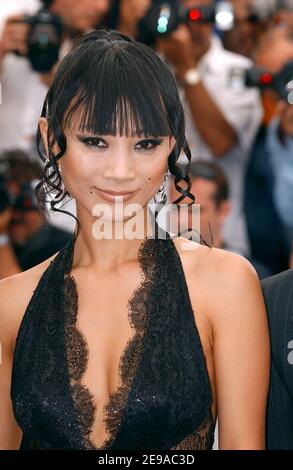 L'actrice AMÉRICAINE Bai Ling pose pendant la séance photo du film 'Soutilland Tales' lors du 59ème Festival de Cannes, le 21 mai 2006. Photo de Hahn-Orban-Nebinger/ABACAPRESS.COM Banque D'Images