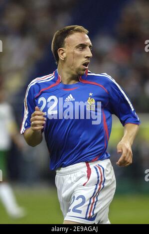 Franck Ribery de France est en compétition lors d'un match de football amical France contre Mexique, au Stade de France, près de Paris, France, le 27 mai 2006. La France a gagné 1-0. Photo de Nicolas Gouhier/Cameleon/ABACAPRESS.COM Banque D'Images