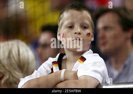 Fan de l'Allemagne lors de la coupe du monde 2006, Groupe A, Pologne contre Equateur à Gelsenkirchen, Allemagne, le 9 juin 2006. L'Équateur a gagné 2-0. Photo de Christian Liewig/ABACAPRESS.COM Banque D'Images