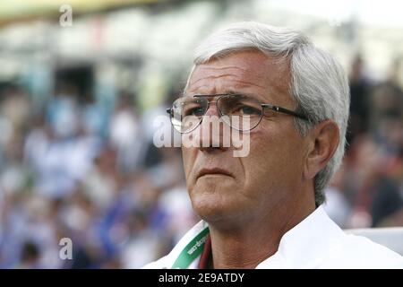 L'entraîneur italien Marcello Lippi lors de la coupe du monde 2006, Groupe E, Italie et Ghana à Hanovre, Allemagne, le 12 juin 2006. L'Italie a gagné 2-0. Photo de Christian Liewig/ABACAPRESS.COM Banque D'Images