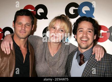 Justin Chambers, T R Knight, Katherine Heigl participe au Man of the Year Party 2005 de GQ, M. Chow's, Beverly Hills, Californie, le 01 décembre 2005. Photo de Baxter/ABACAPRESS.COM Banque D'Images