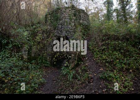 Patrimoine industriel dans les collines de Mendip, dans le Somerset Banque D'Images