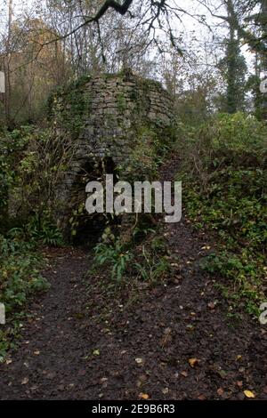 Patrimoine industriel dans les collines de Mendip, dans le Somerset Banque D'Images