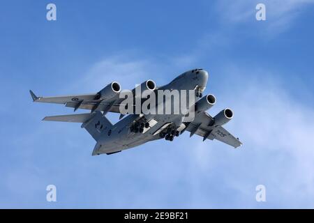 Avion de transport de marchandises Hercules (armée canadienne) Banque D'Images