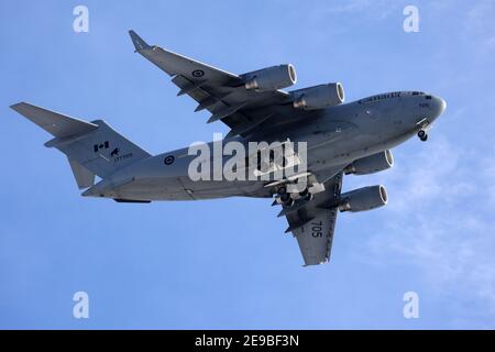 Avion de transport de marchandises Hercules (armée canadienne) Banque D'Images