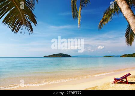 Tropical beach, Thaïlande, île Mak Banque D'Images