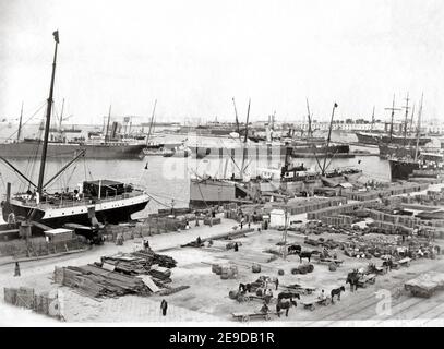 Photographie de la fin du XIXe siècle - navires, expédition à Suez, Égypte, c.1890 Banque D'Images