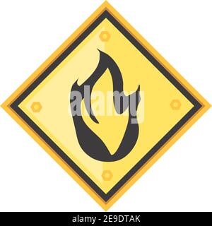 Hors de service jaune signeInfosécuriténumérique PDF A4 danger triangulaire