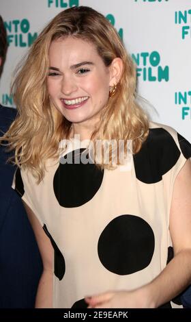 04 mars 2019 - Londres, Angleterre, Royaume-Uni - into film Award 2019 photo shows: Lily James Banque D'Images