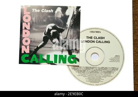 Le CD de musique d'appel Clash London Banque D'Images