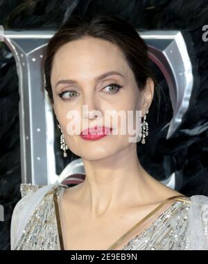 09 octobre 2019 - Londres, Angleterre, Royaume-Uni - Maleficent: Maîtresse de Evil film européen Premiere photos: Angelina Jolie Banque D'Images